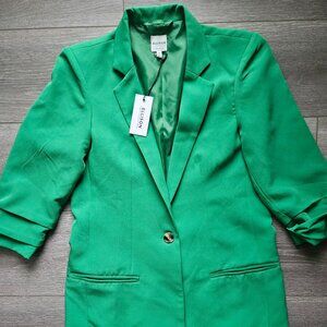 Green women's lightweight oversized blazer jacket new with tags size small